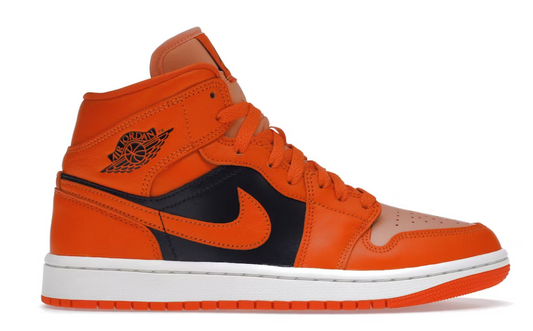 Jordan 1 Mid SE Rush Orange Crimson Bliss (Women's)